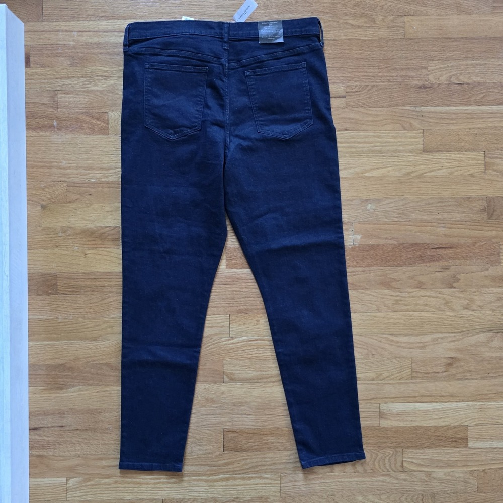 Banana Republic Womens Size 34/18 Tall Dark Wash Denim Skinny NWT City Preppy - Picture 7 of 11
